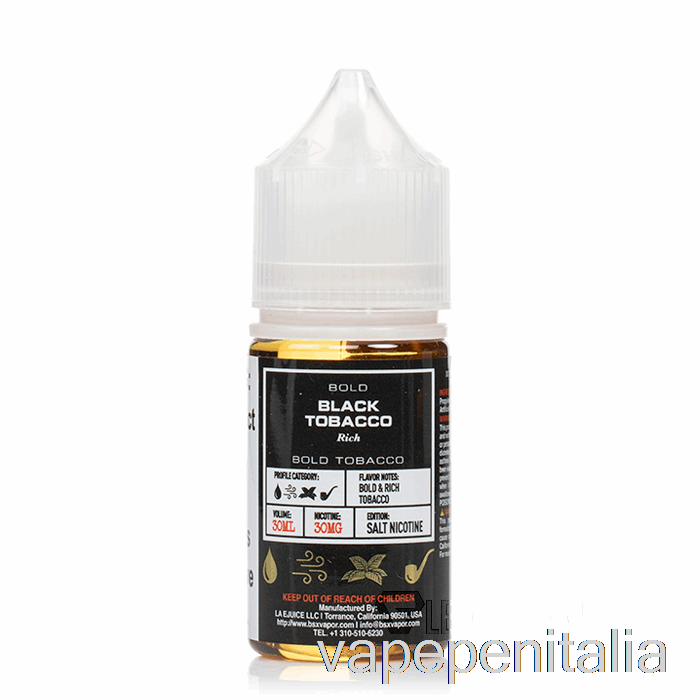Scatola Vape Mod Tabacco Nero - Serie Bsx Salt - 30ml 30mg